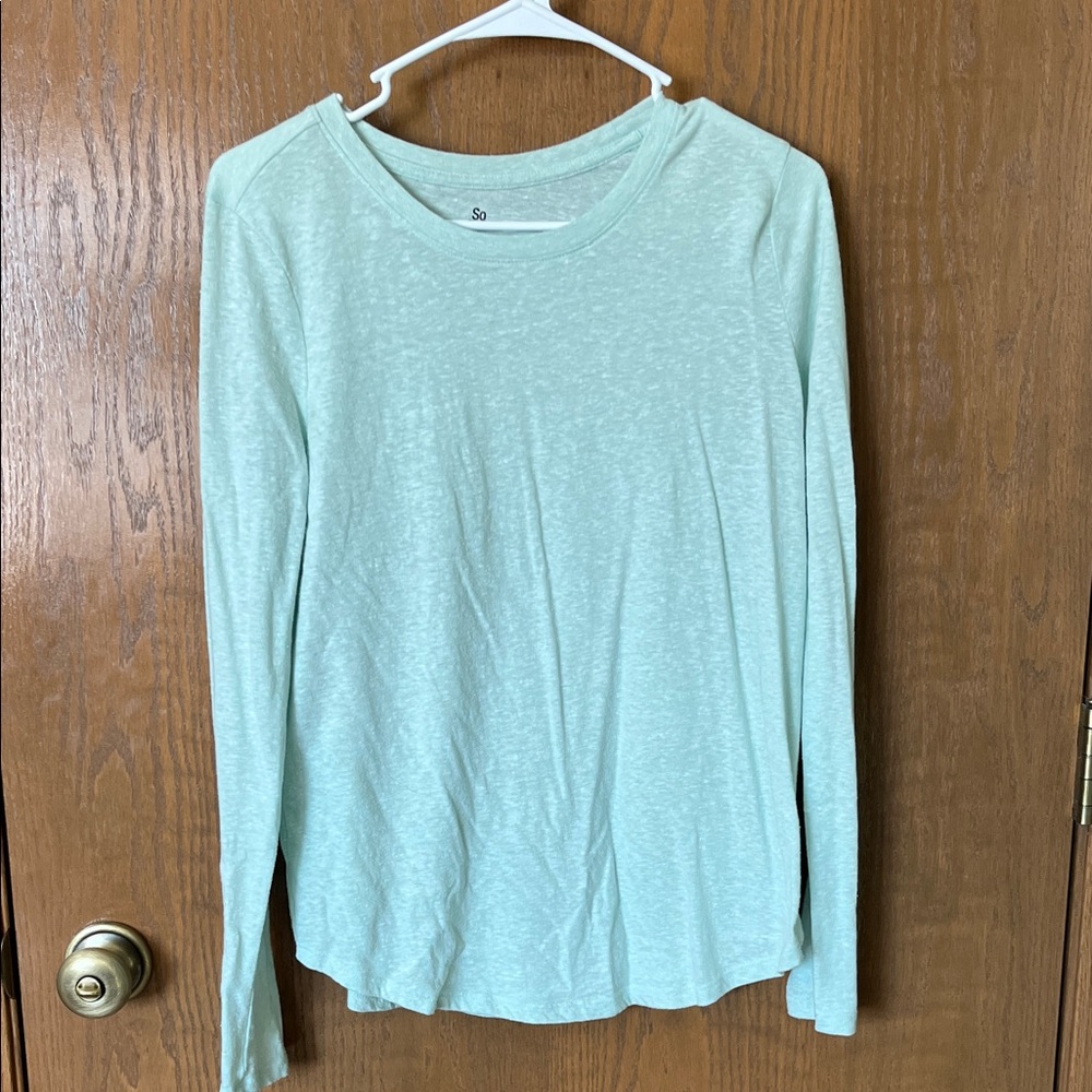 SO Women's Mint Long Sleeve Tee